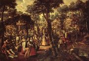 Joachim Beuckelaer A Village Celebration oil painting picture wholesale